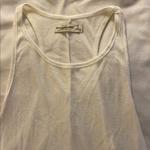 White racer back tank